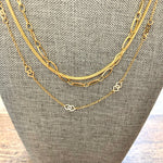 Victoria Emerson Three Chain Layered Necklace