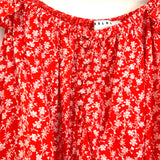 Favlux Red Floral Two Piece Skort Set- Size S