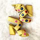 Kat Maconie Mia Heels in Yellow (See notes)- Size 6