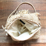 South Beach Frayed Straw Handbag (LIKE NEW)