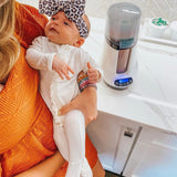 Spearmint Love White Bamboo Ruffle Zip Up Footie Outfit- Size 0-3M