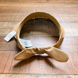 Time and True Tan Straw Visor Hat NWT