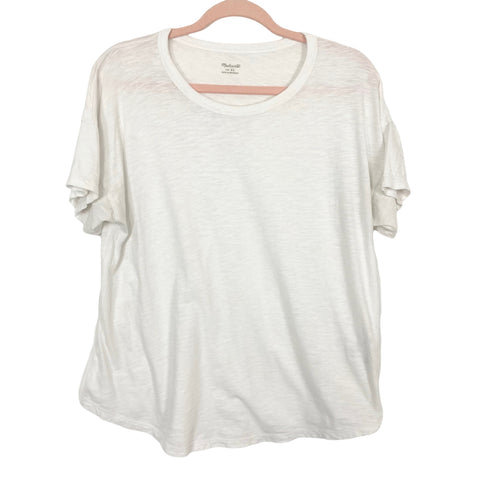 Madewell White Crew Neck Tee- Size XL (see notes)