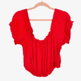 Showpo Red Nobody But You Skirt and Cropped Top Set- Size 14 (sold as set, sold out online)