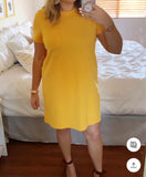 Madewell Yellow Pocket T Shirt Dress- Size XL (see notes)