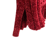 Seven 7 Red Chenille Front Pocket Cardigan NWT- Size S