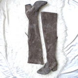 Vero Cuoio Grey Suede Thigh High Boots- Size 8