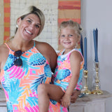 Lilly Pulitzer Pineapple Print Back Tie Tassel Swing Dress- Size L