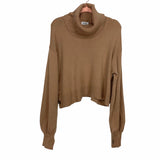 Lucyswhims The Drop Praline Turtleneck Side Button Sweater NWT- Size XL