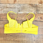 Stoney Clover x Target Yellow Textured with Back Cut Out Padded Underwire Bikini Top- Size XL (we have matching bottoms)