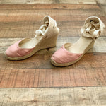 Soludos Soft Pink Classic 3.5" Wedge- Size 8.5 (See Notes)