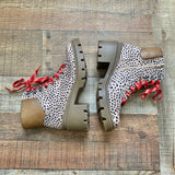 Universal Thread Animal Print Side Zipper Combat Boots- Size 8.5 (BRAND NEW CONDITION)