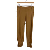 Lululemon Brown Drawstring Waist Zipper Hem Joggers- Size ~4 (see notes, Inseam 25")