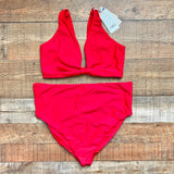 Bravissimo Red Bikini Top NWT- Size 36E/F (we have matching bottoms)