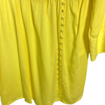 Eloquii Yellow Faux Wrap with Shoulder Pads and Button Detail Collared Mini Dress NWT- Size 14 (sold out online, see notes)