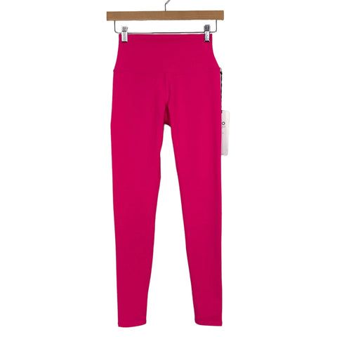 Alo Yoga Neon Pink High Waist Airbrush Leggings Leggings NWT- Size XS (Inseam 27")