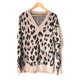 No Brand Animal Print Tunic Sweater- Size ~S