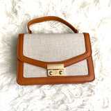 No Brand Leather Crossbody with Shoulder Strap