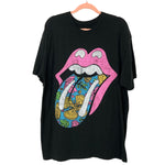 The Rolling Stones Black with Pink Lips Tee- Size L/XL