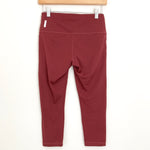 Zella Burgundy Crop Pants- Size S (Inseam 19.5”)