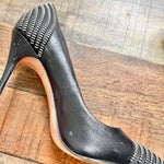 Jean-Michel Cazabat Black Leather Heels- Size 36 (see notes)