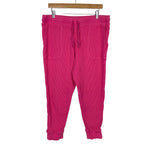 J Crew Pink Waffle Joggers- Size L (we have matching top)