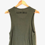 Clean Juice “Be Organic” Green Tank Top- Size M