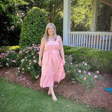 Rebecca Taylor La Vie Kelsey Swiss Dot and Lace Trim Tank Dress NWT- Size M