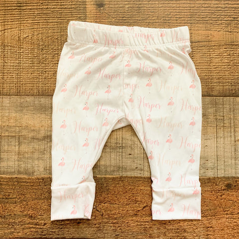 No Brand Harper Flamingo Pants- Size ~0-3M (see notes)