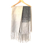 No Brand Grey/Black Scarf