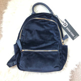 MMS Design Studio Velvet Navy Backpack NWT