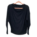 Gibson Look Black Boat Neck Top NWT- Size XXS