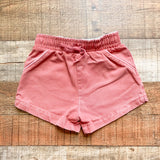 Cadets Washed Red Drawstring Shorts- Size 4T
