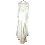 Jenny By Jenny Yoo Providence Ivory Lace Sleeves and Back Wedding Gown- Size 16 (see notes)