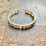 APM Monaco CZ Cool Squad Open Cuff Bracelet (see notes)