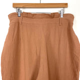 Amaryllis Light Brown Paperbag Waist Pants- Size XL (sold out online, Inseam 28”)