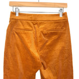 J Crew Hayden Kickout Orange Corduroy Crop Pant NWT- Size 00 (Inseam 25”)