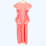 BCBGMaxazria Coral Jenni Ruffle Sleeve Racerback Dress NWT- Size S