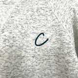 Albion Heathered Embroidered "C" Crop Sweatshirt- Size S