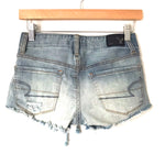 American Eagle Super Stretch Distressed Shorts- Size 0