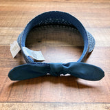 Time and True Blue Straw Visor Hat NWT