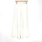 Lucca Cream Wide Leg Super Soft Sweater Like Knit Pants- Size L (see notes, Inseam 25")