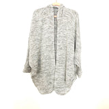 Chris & Carol Heathered Dolman Sleeve Round Hem Hooded Cardigan- Size S