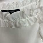 Forever 21 White Ruffle Spaghetti Strap Top- Size S (see notes)