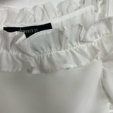 Forever 21 White Ruffle Spaghetti Strap Top- Size S (see notes)