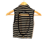Arden B Striped Crop Top- Size XS