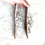 Vintage Havana White Studded Sandals- Size 7 (Jana)