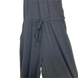 Pretty Garden Black Drawstring Waist Button Closure Surplice Jumpsuit NWT- Size S
