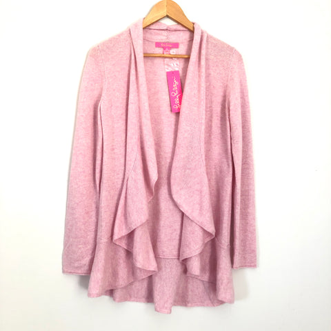 Lilly Pulitzer Heathered Pink Marette Cashmere Cardigan NWT- Size S