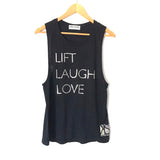 Rubee Couture Black Tank “Lift Laugh Love” Kira Stokes Tank- Size S